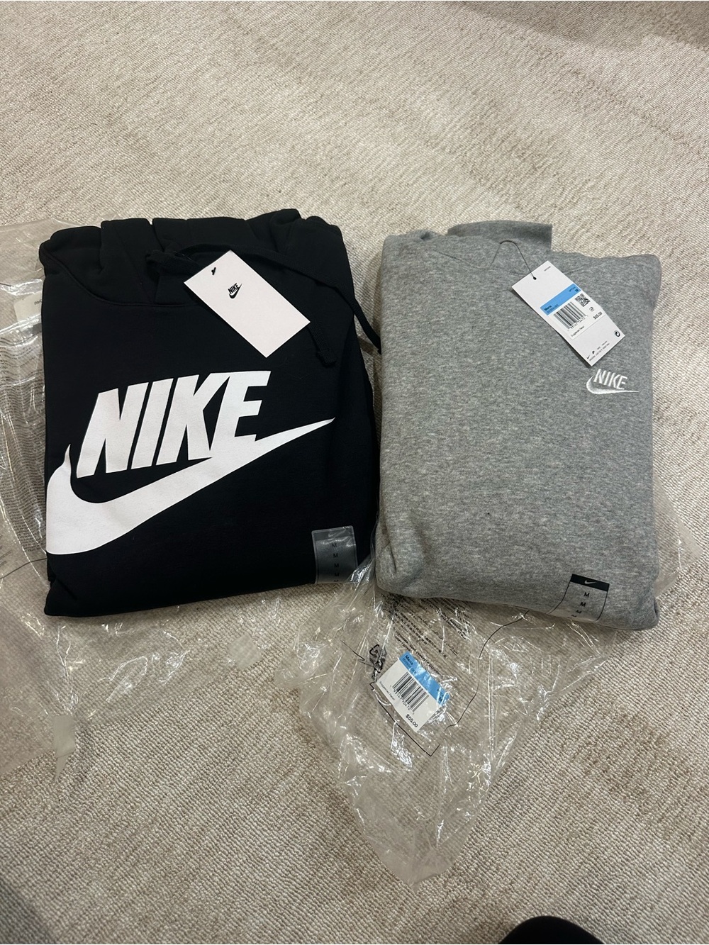 Nike Bundle Black & Grey hoodie Sweatshirt Set